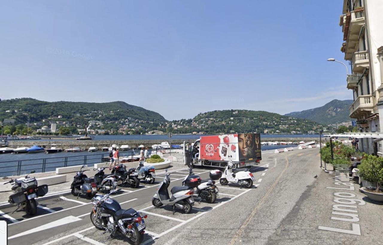 Appartamento Esclusivo Fronte Lago, In Centro A Como Con Garage Exterior foto